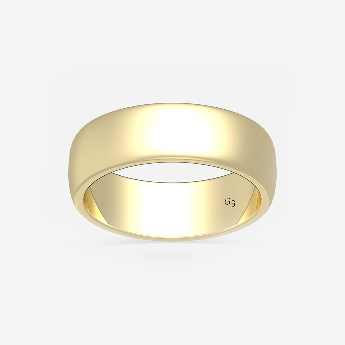 6mm Dome Wedding Band